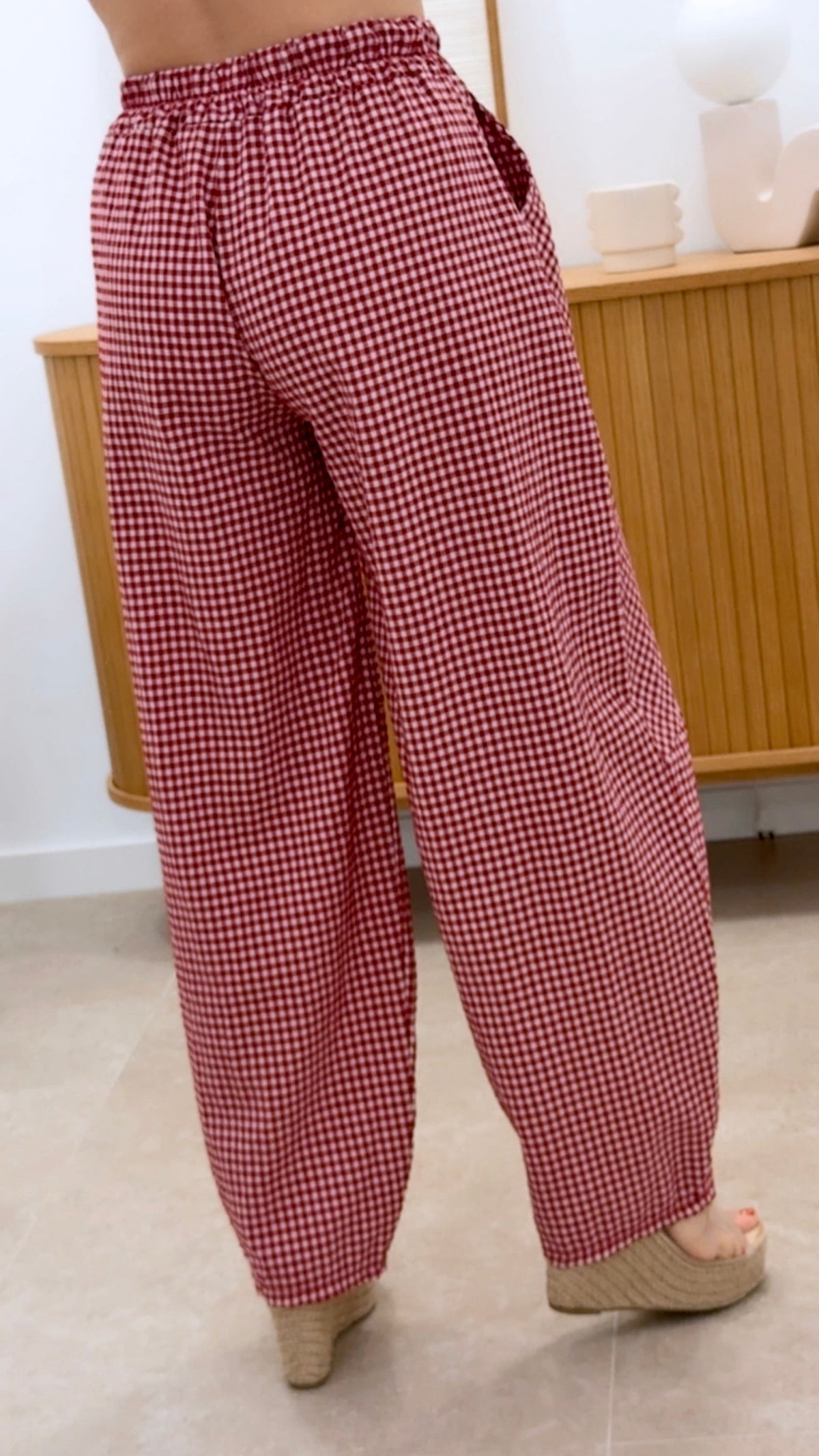 PANTALÓN VICHY BARREL