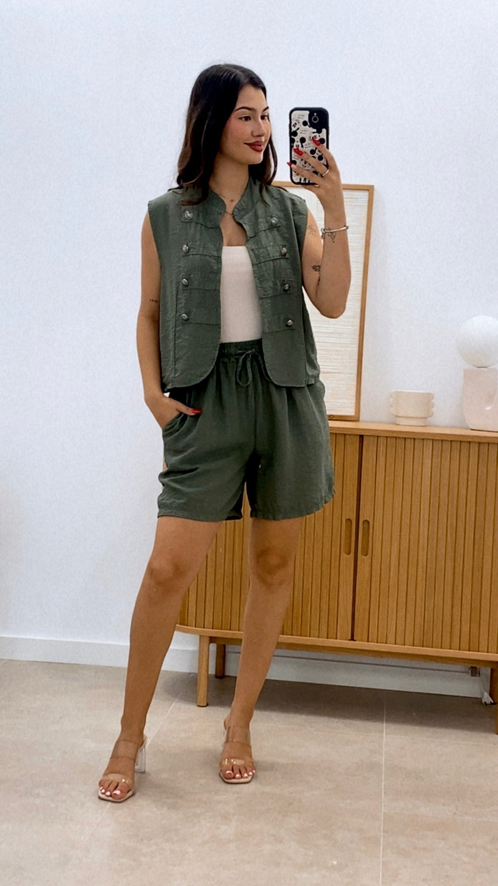 CONJUNTO SHORT + CHALECO MILI