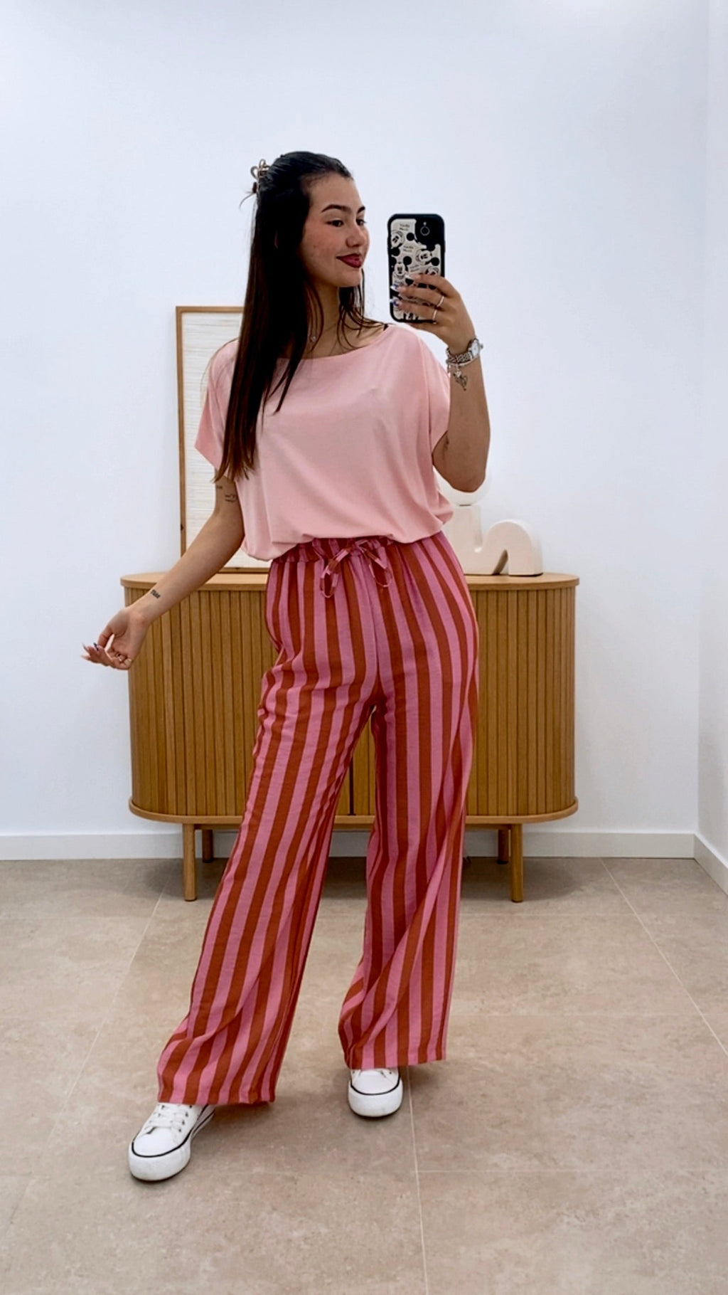 PANTALÓN RAYA ANCHA BICOLOR