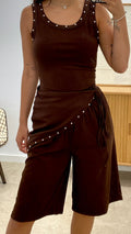 CONJUNTO CAMISETA Y PANTALÓN CON PAÑUELO TACHAS