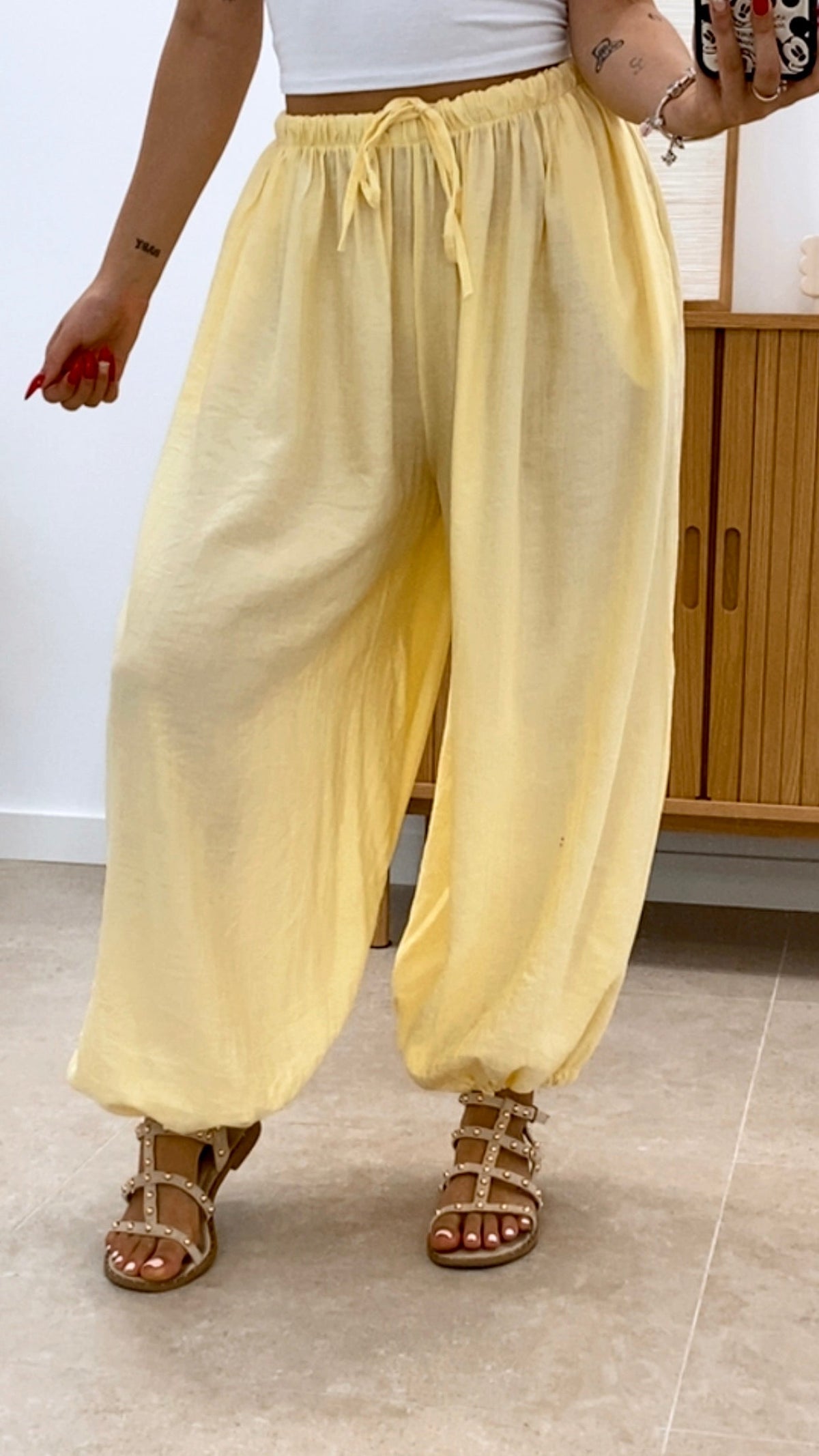 PANTALÓN LISO BOMBACHO