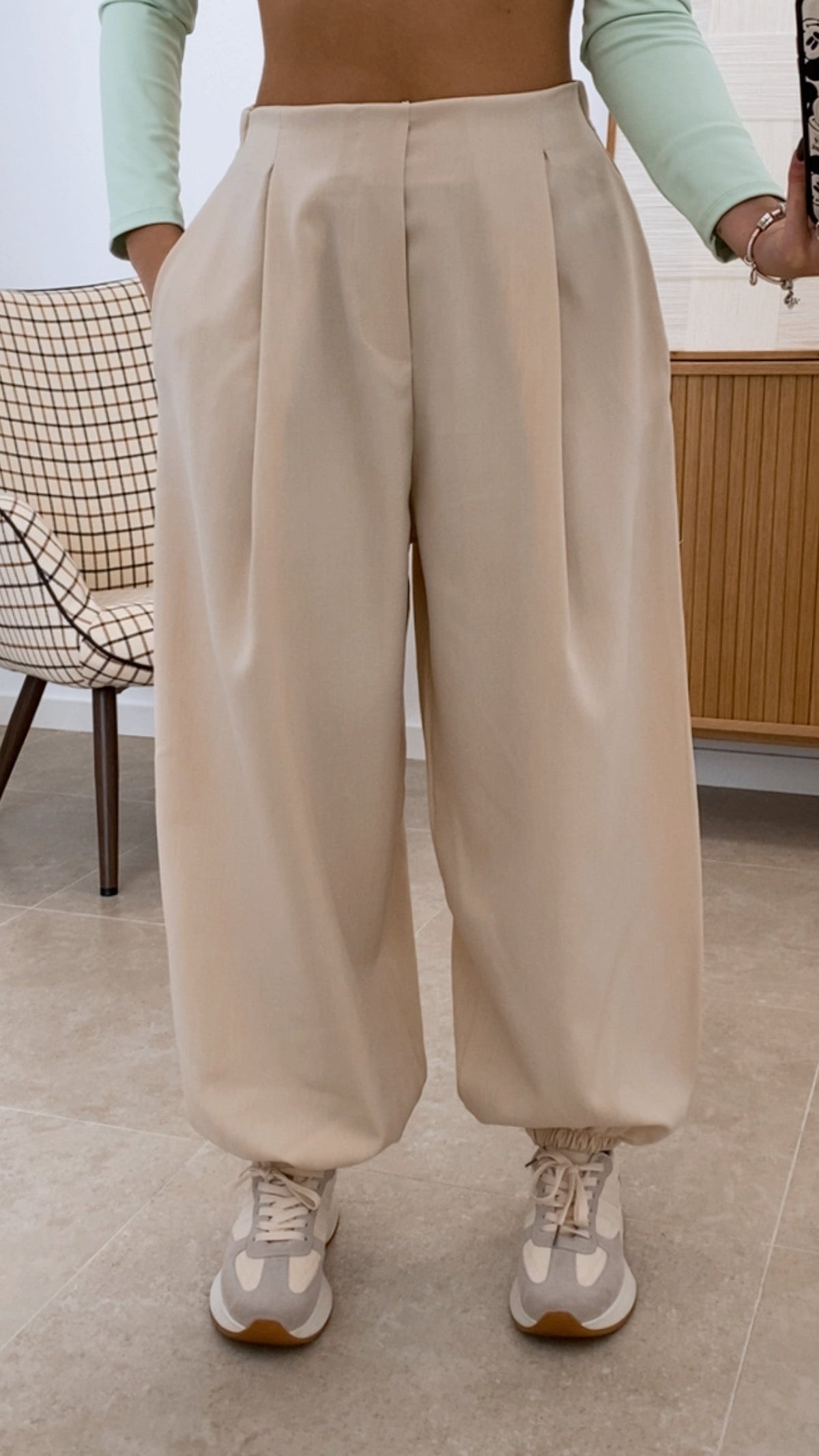 PANTALÓN BALLON ENGOMADO