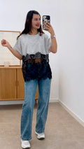 CAMISETA PUNTILLA BLACK