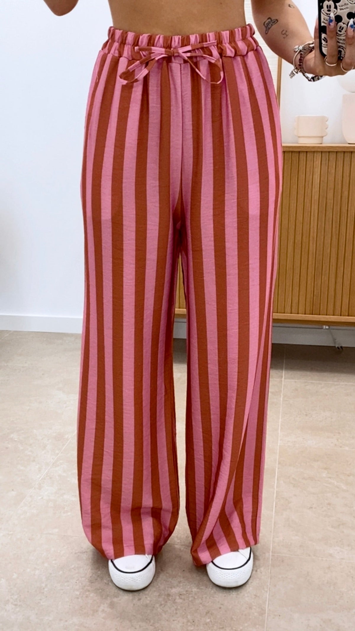PANTALÓN RAYA ANCHA BICOLOR
