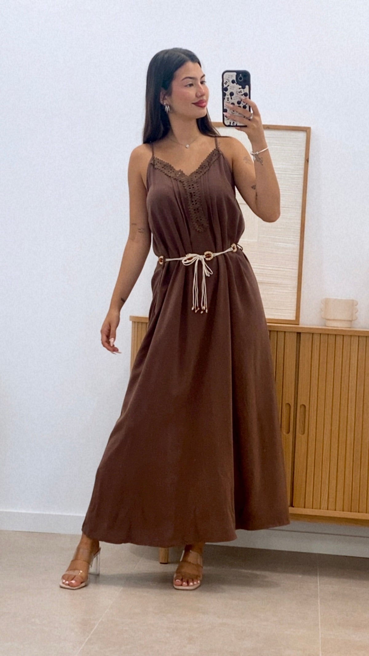 VESTIDO BOHO + CINTURÓN
