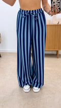 PANTALÓN RAYA ANCHA BICOLOR