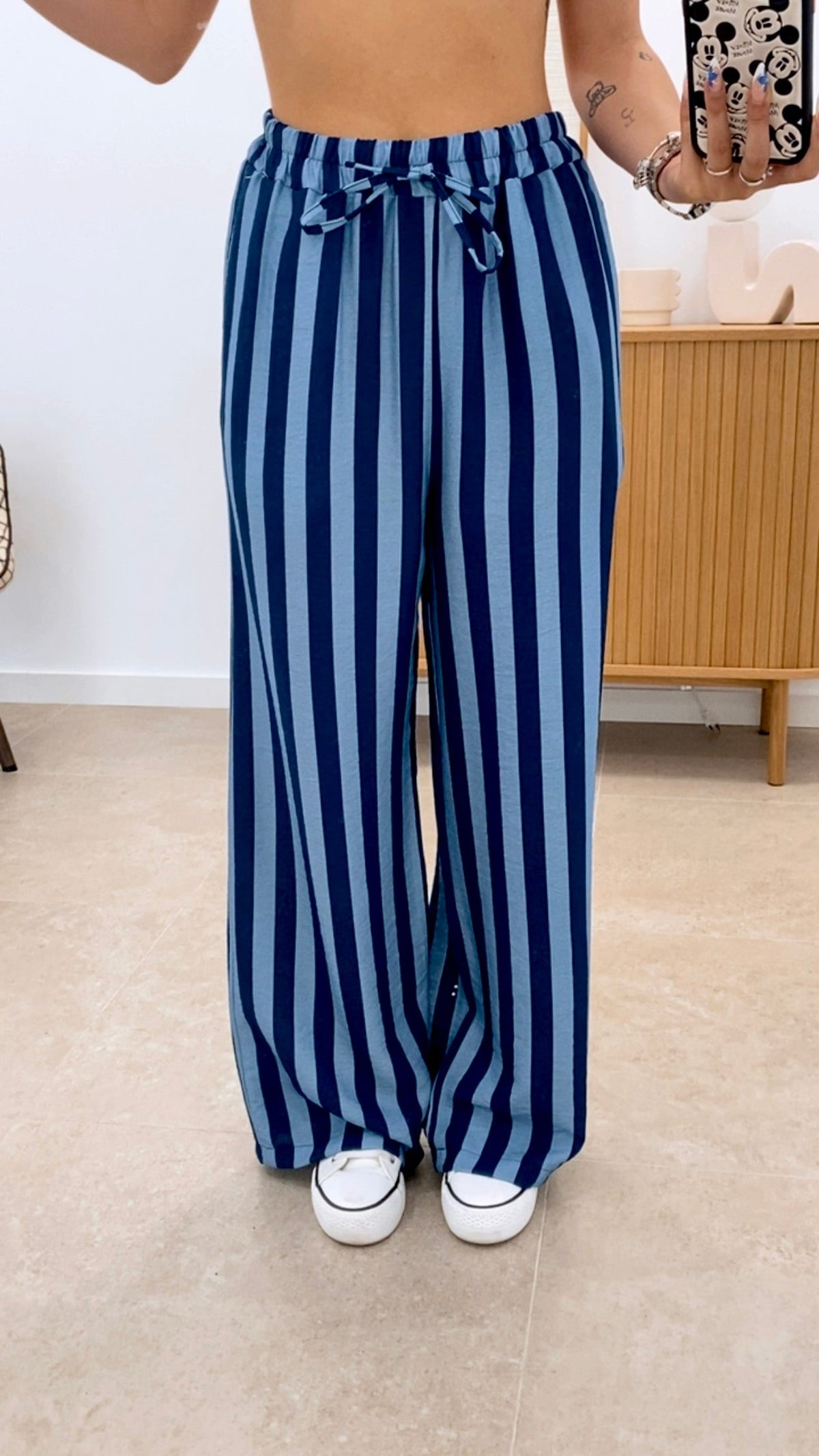 PANTALÓN RAYA ANCHA BICOLOR