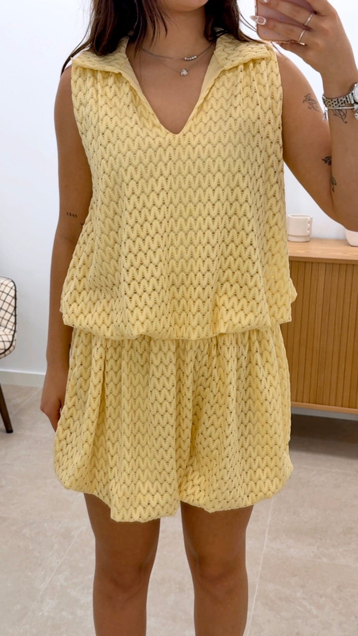 CONJUNTO CORTO CALADO