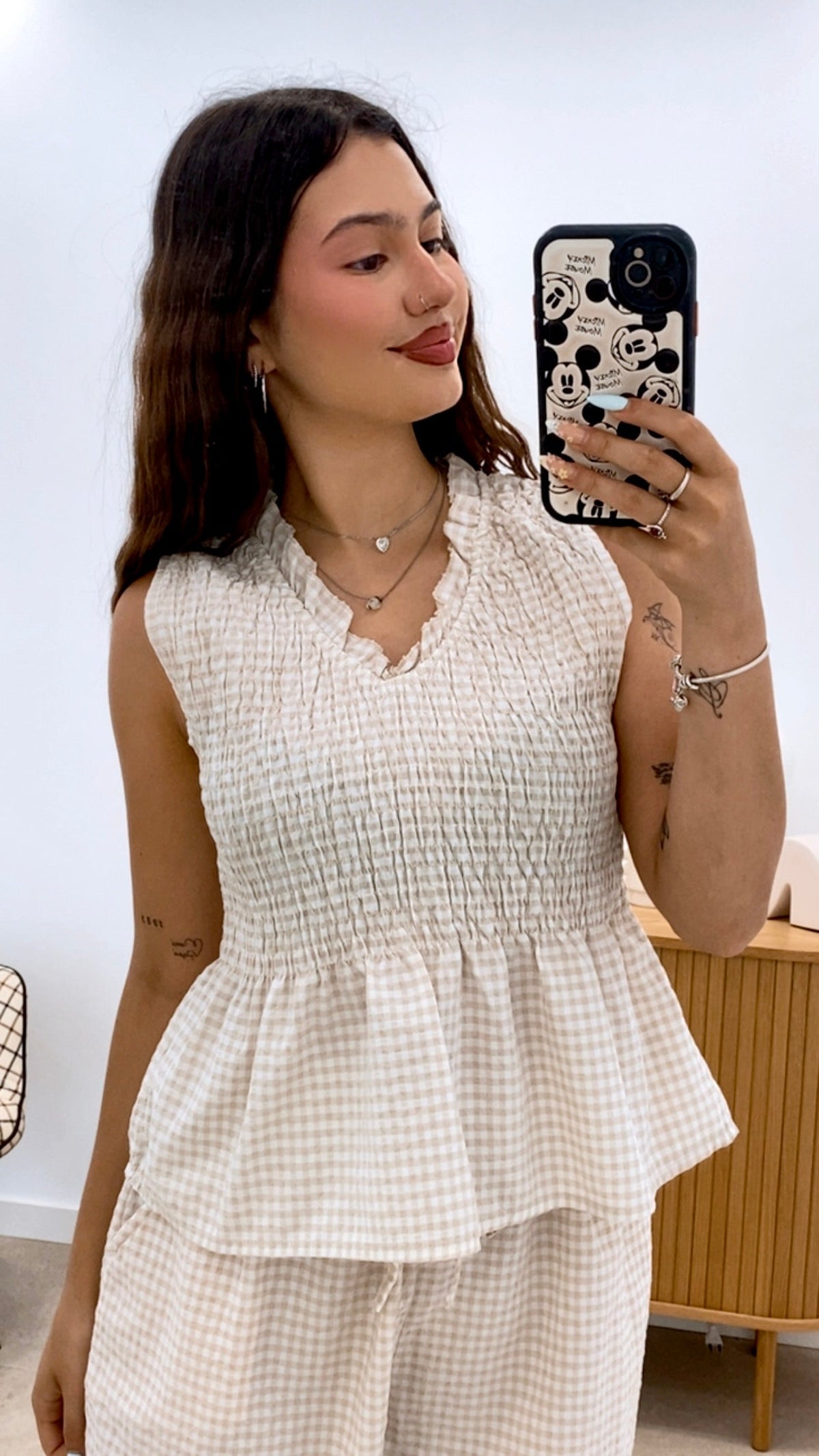 CONJUNTO CORTO VICHY