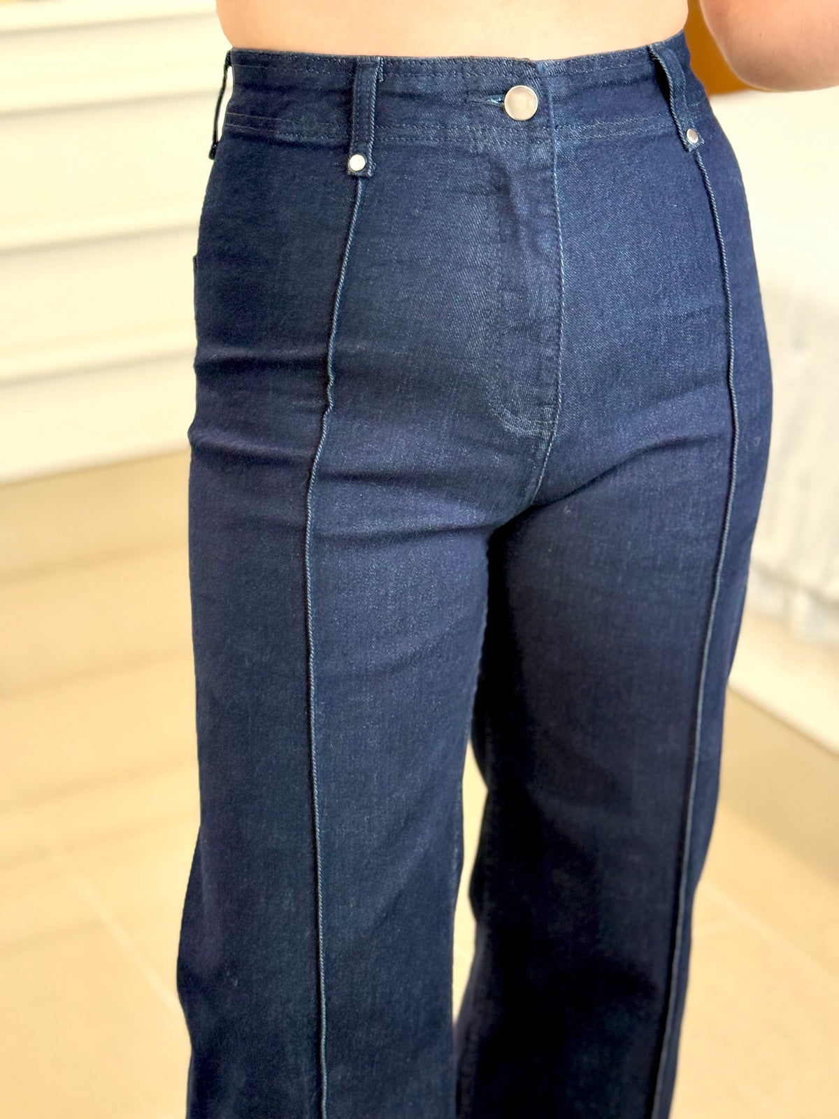 PANTALÓN DENIM COSTURAS
