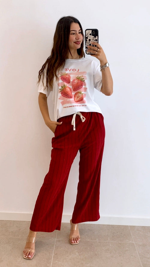CAMISETA FRESAS