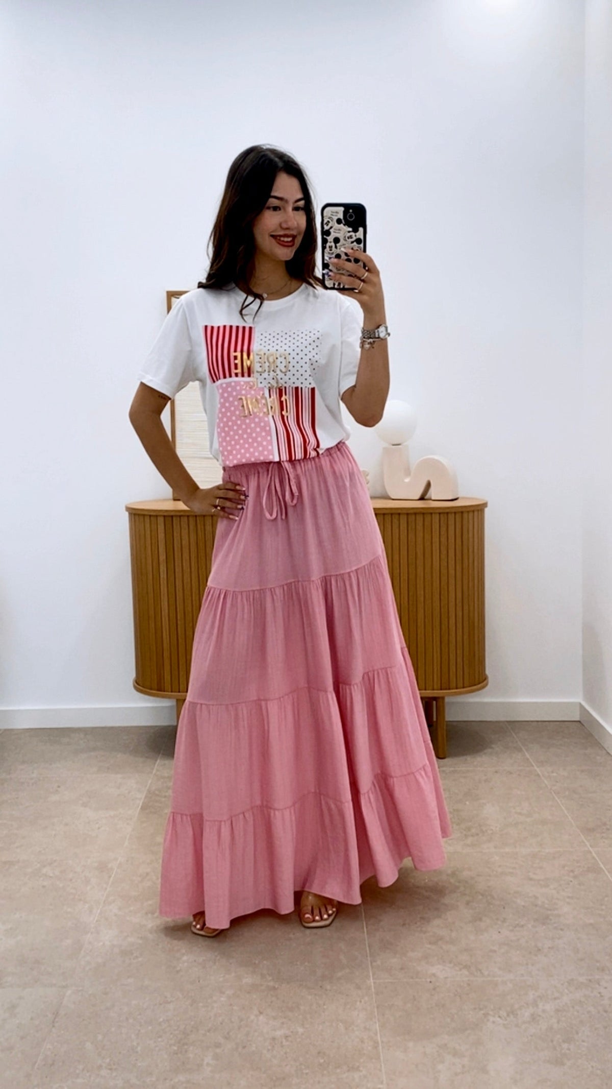 FALDA LARGA BÁSICA LISA