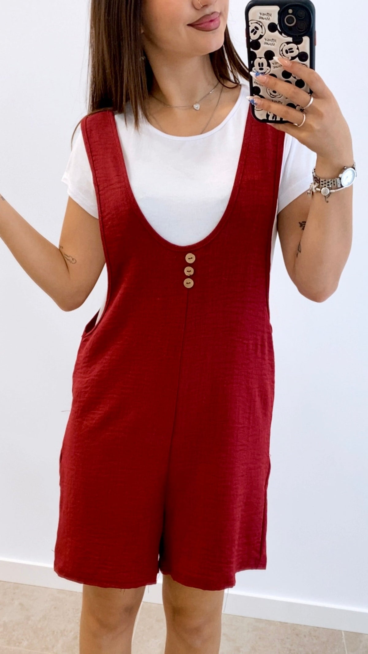 CONJUNTO MONO CORTO + CAMISETA BÁSICA
