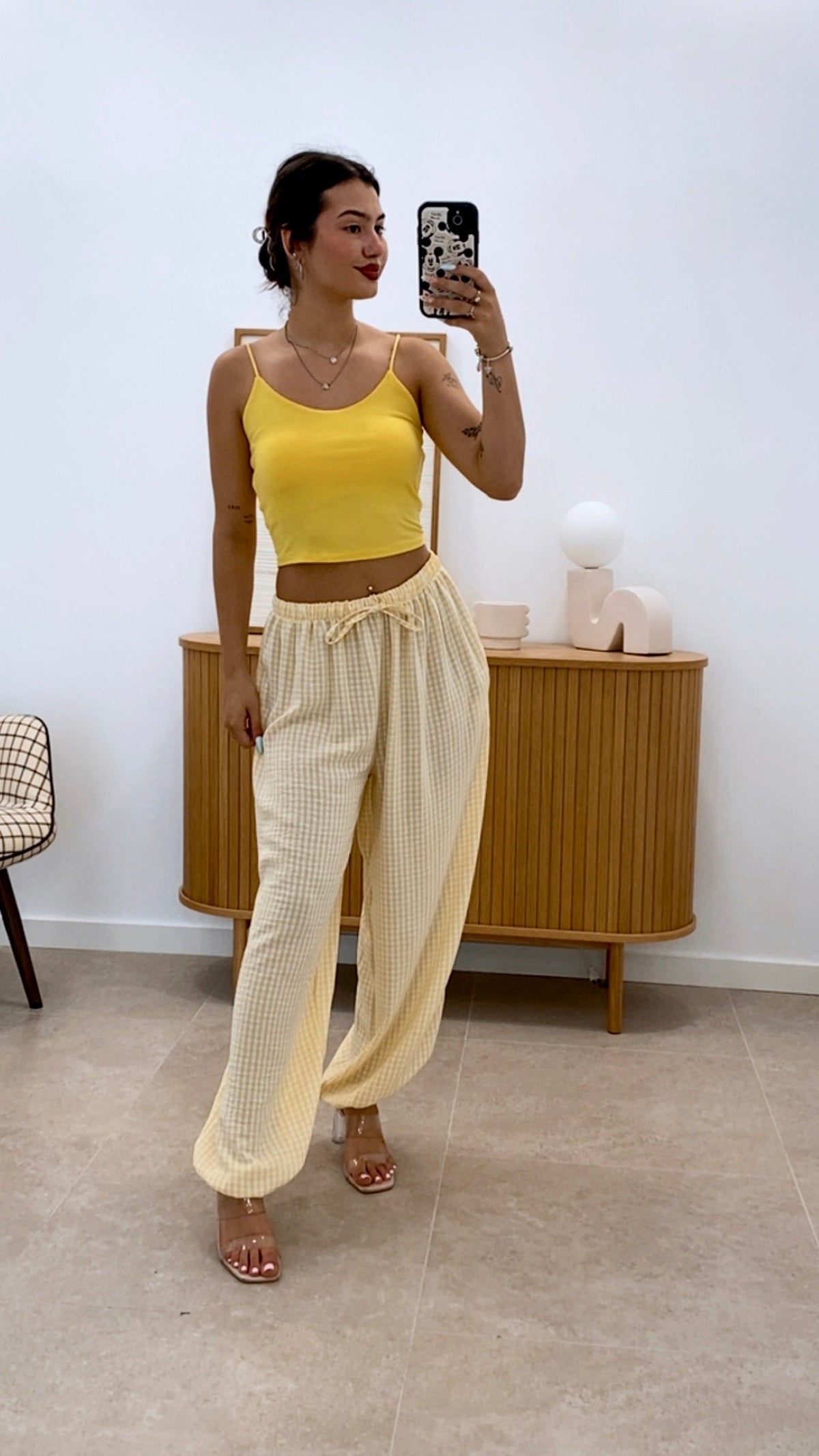 PANTALÓN BOMBACHO CUADROS