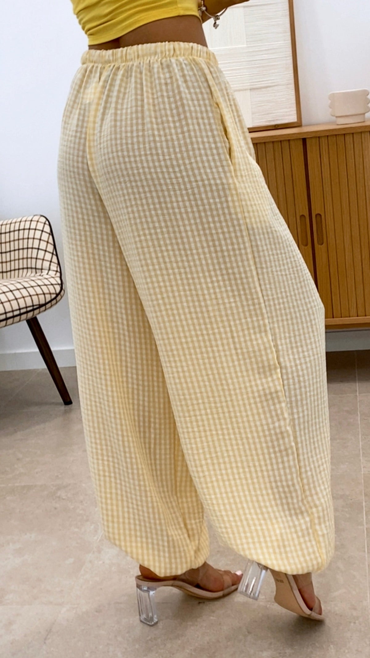 PANTALÓN BOMBACHO CUADROS