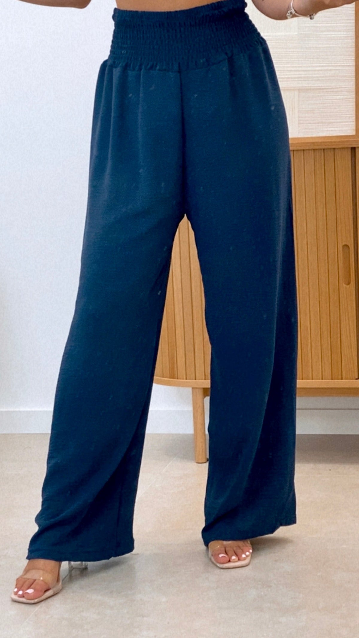 PANTALÓN CINTURA PANEL DE ABEJA