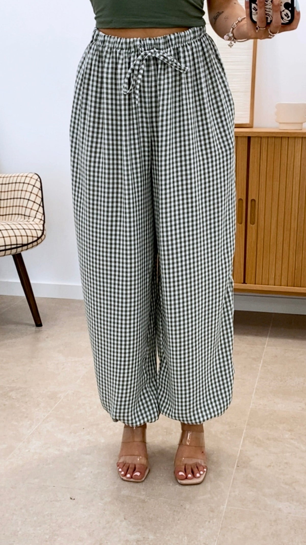 PANTALÓN BOMBACHO CUADROS