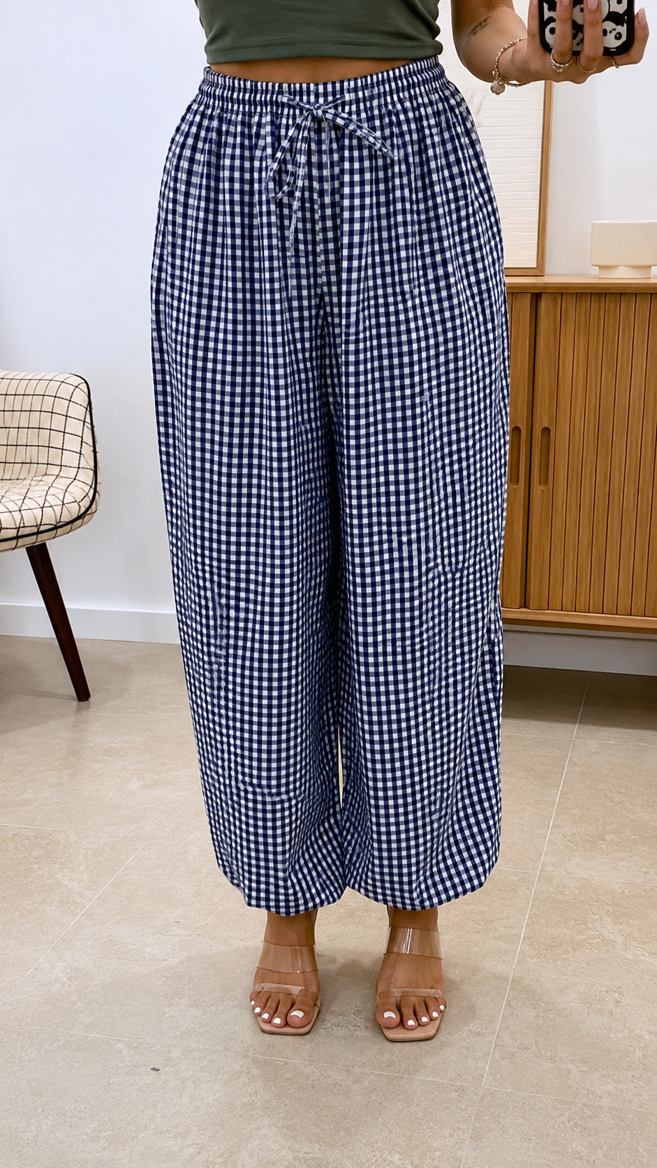 PANTALÓN BOMBACHO CUADROS
