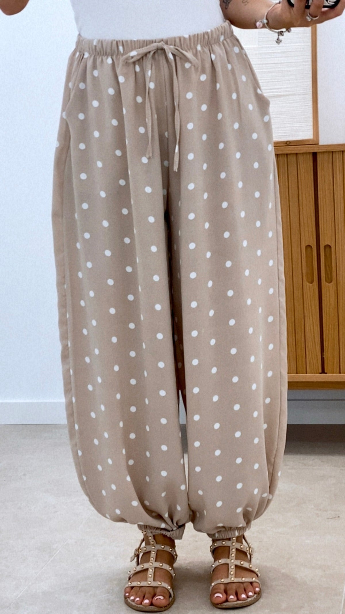 PANTALÓN LUNARES BOMBACHO