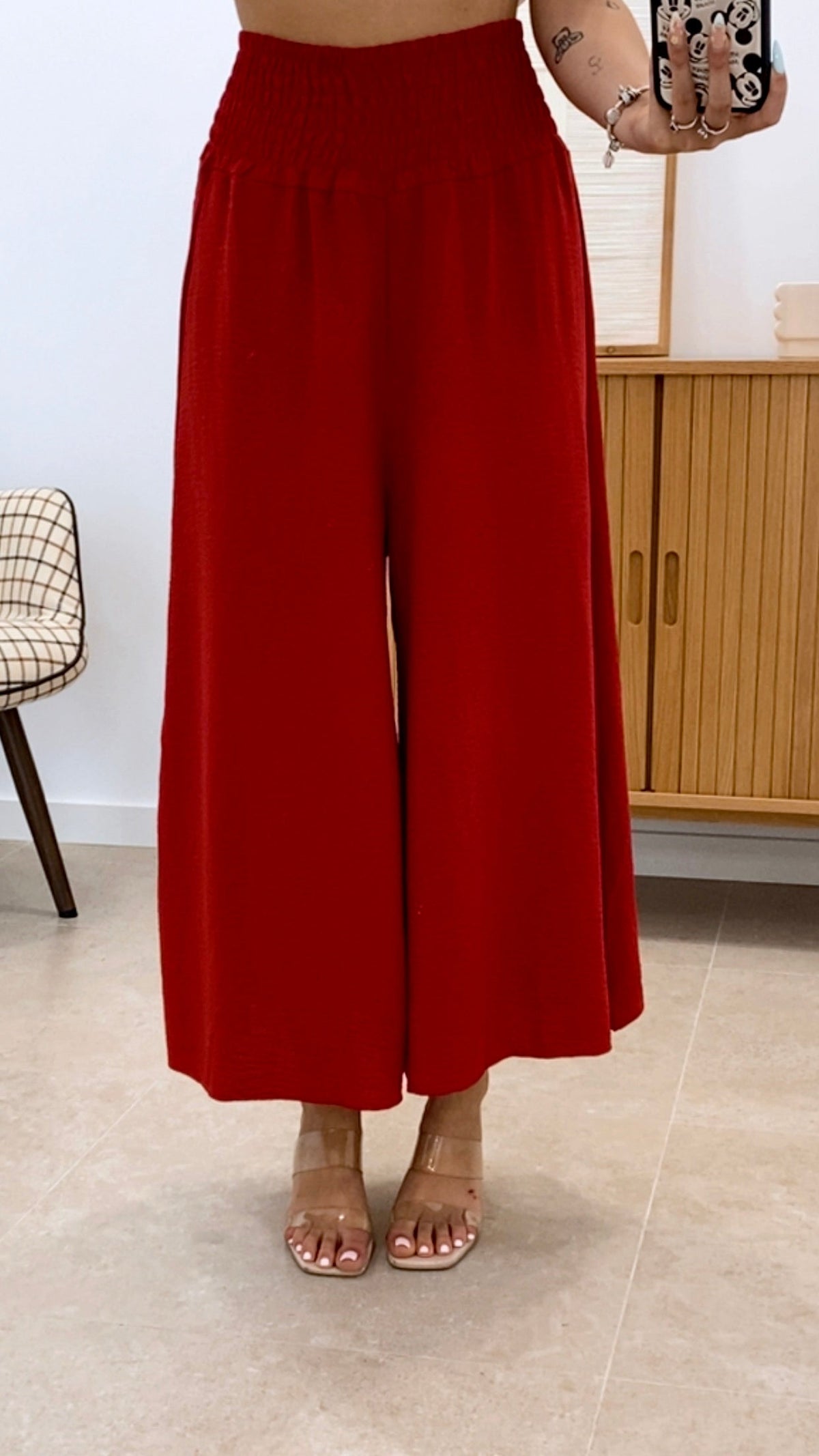 PANTALÓN CINTURA PANEL DE ABEJA