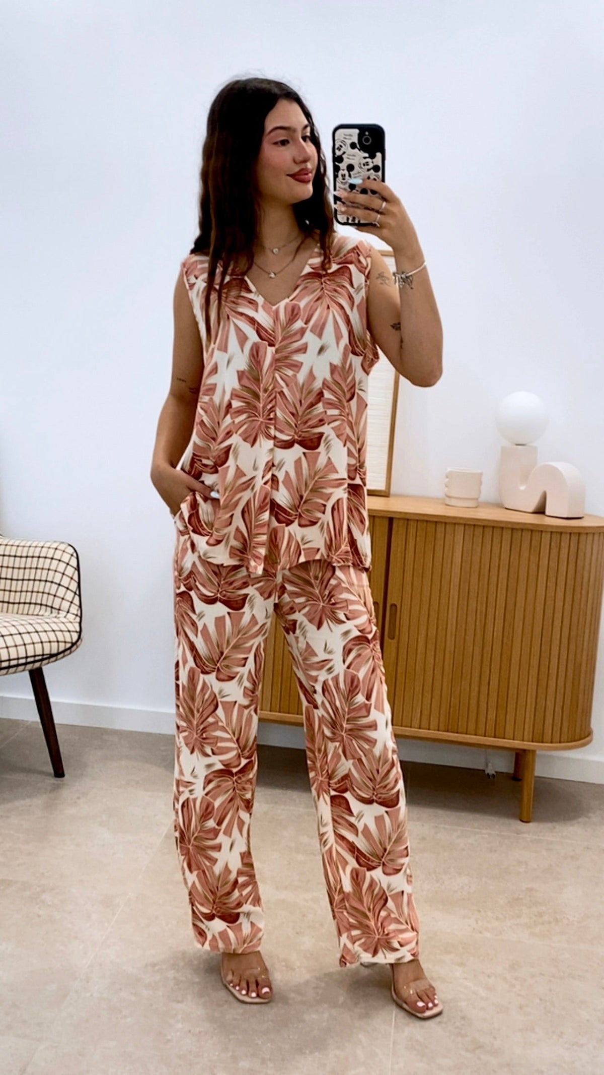 CONJUNTO ESTAMPADO BLUSA + PANTALÓN