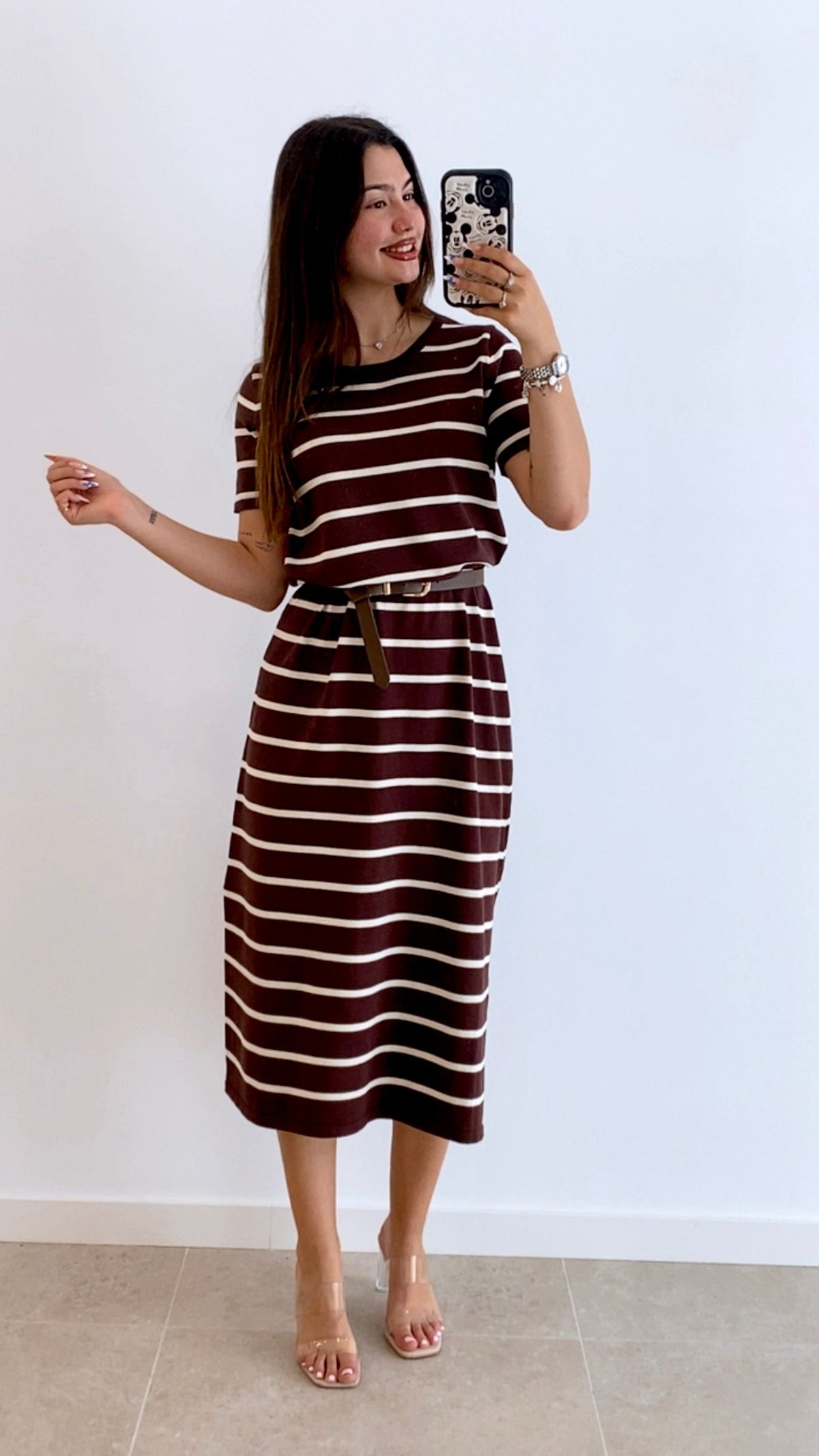 VESTIDO PUNTO LÍNEAS