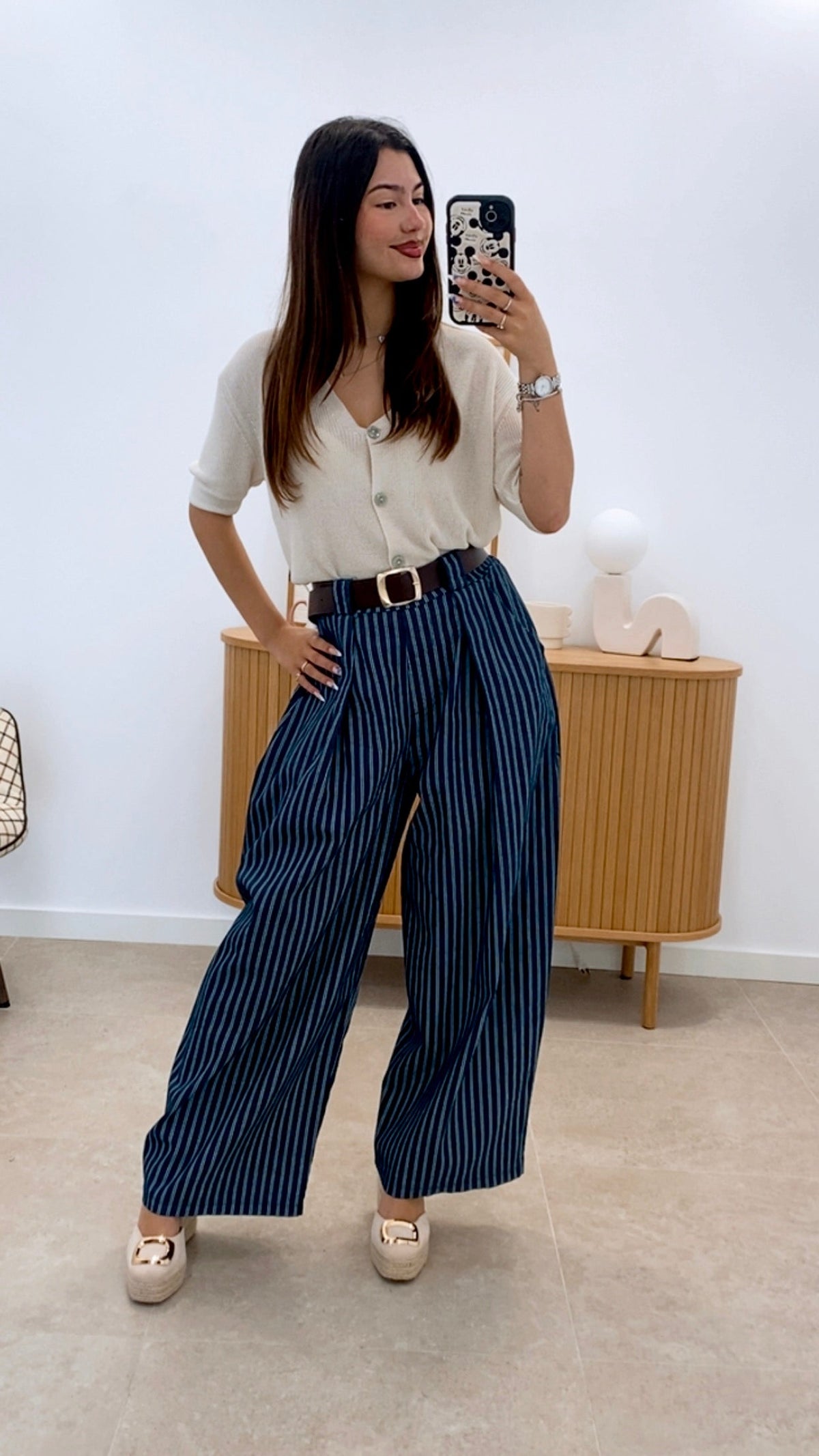 PANTALÓN + CINTURÓN POLIPIEL