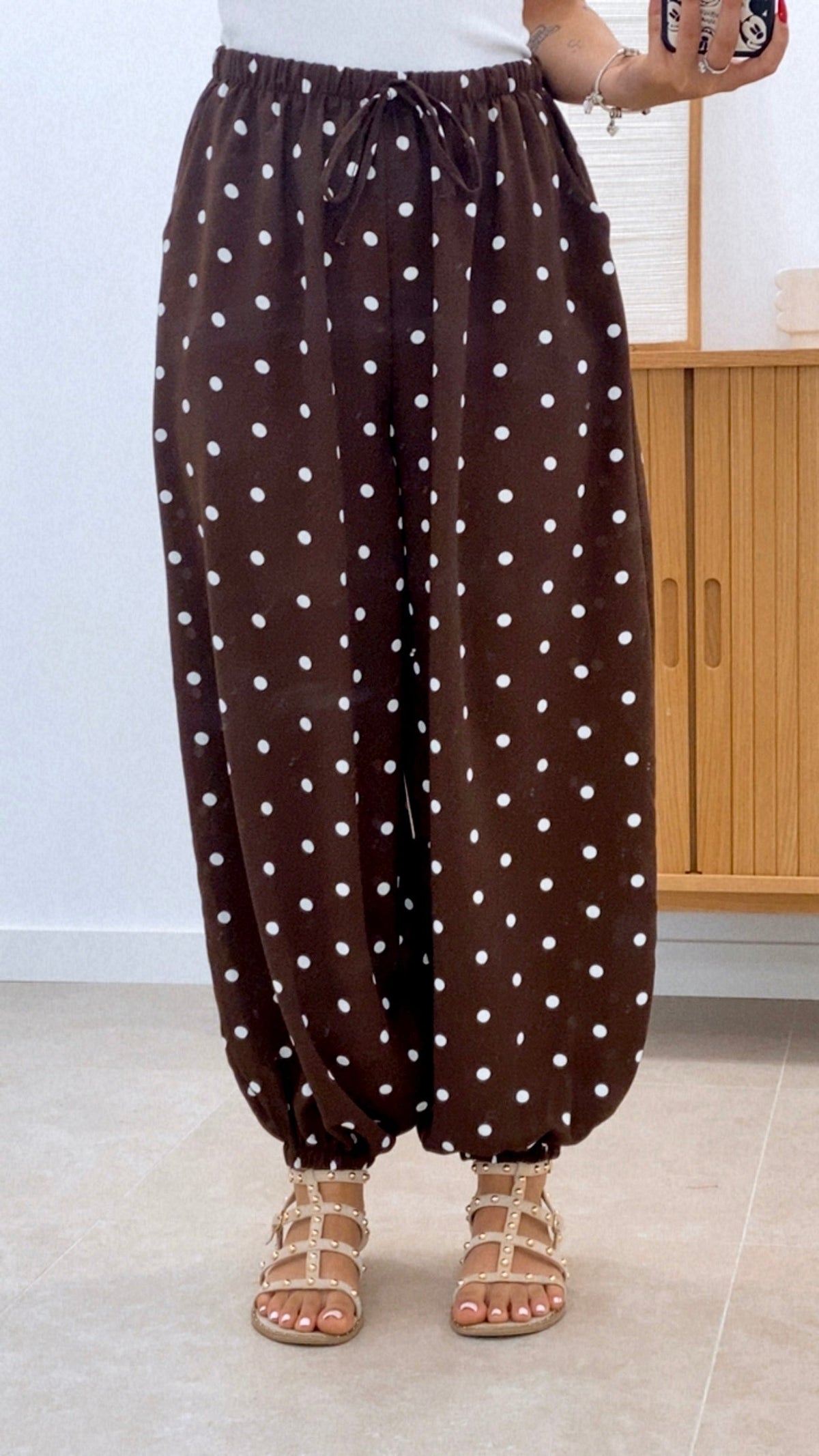 PANTALÓN LUNARES BOMBACHO