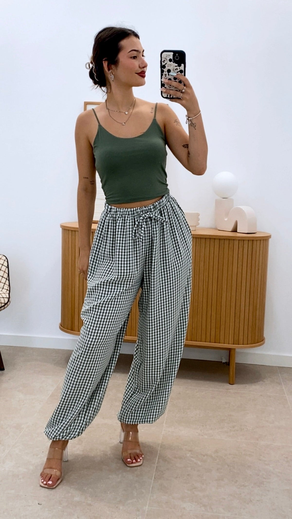 PANTALÓN BOMBACHO CUADROS