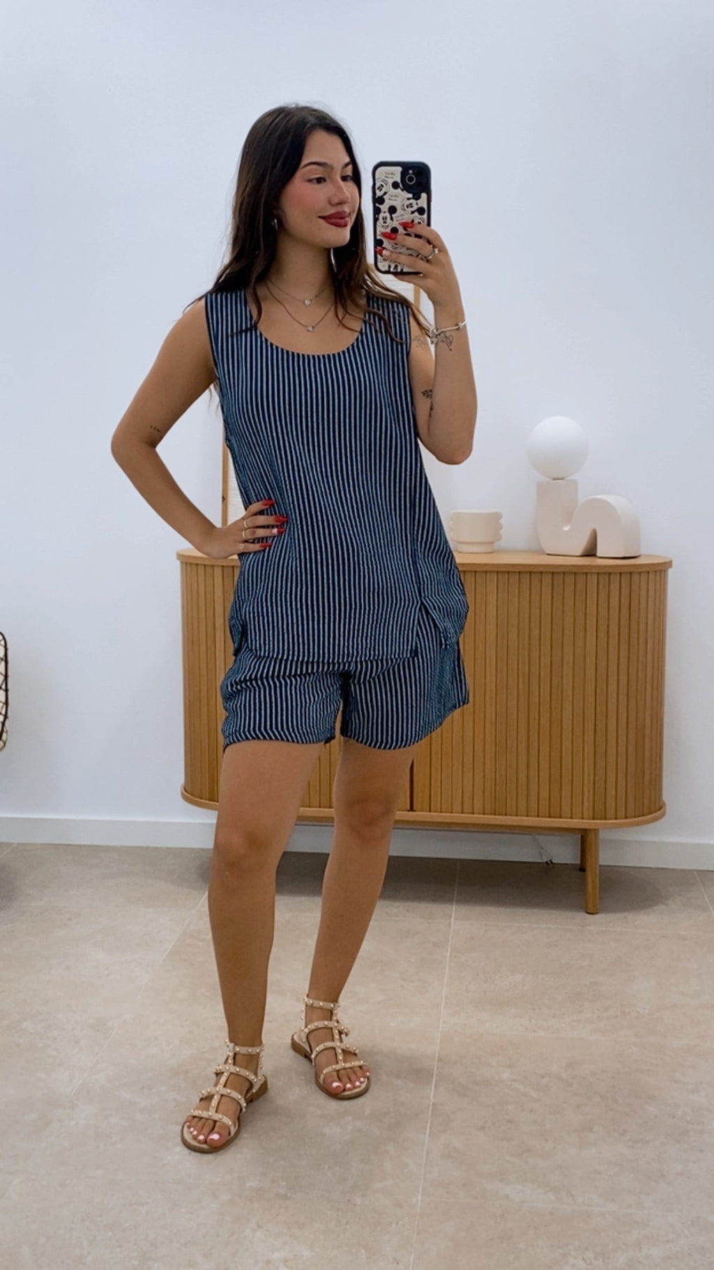 CONJUNTO MUSELINA RAYAS
