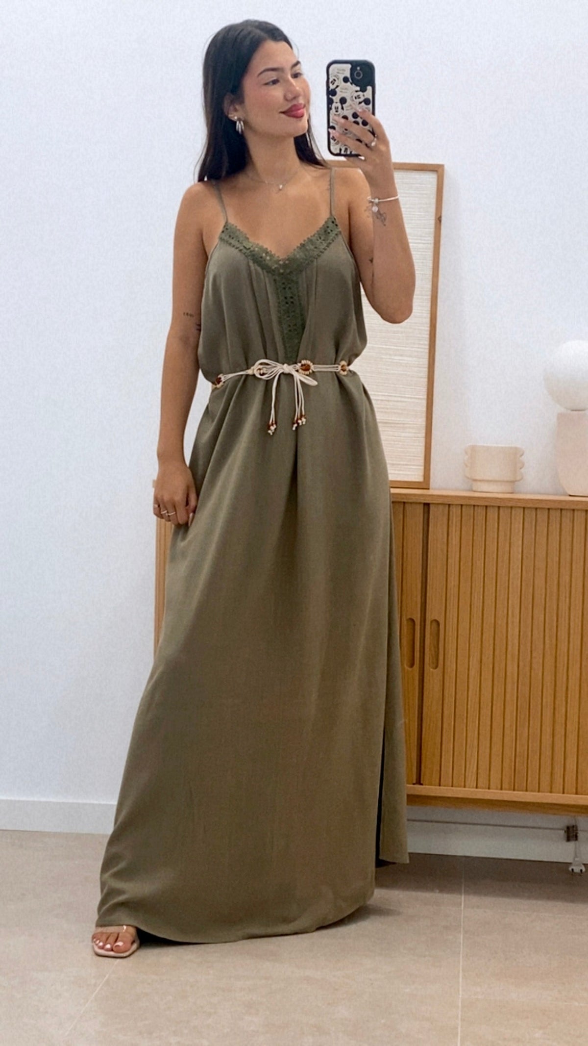 VESTIDO BOHO + CINTURÓN