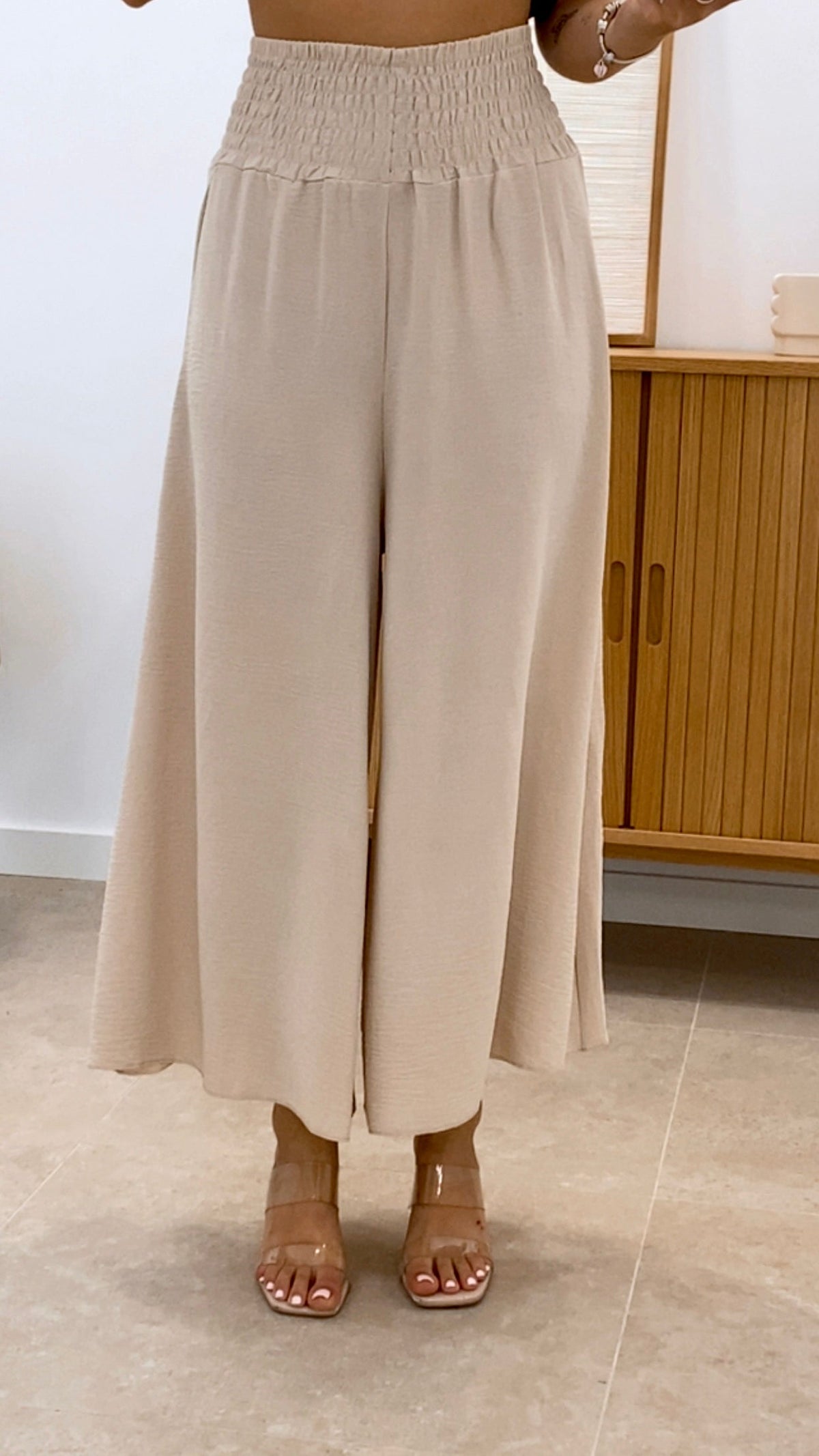 PANTALÓN CINTURA PANEL DE ABEJA
