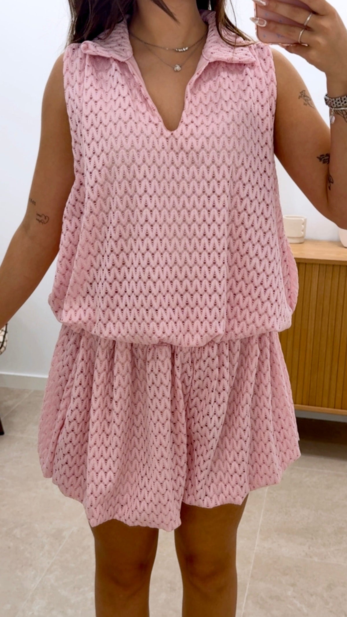 CONJUNTO CORTO CALADO