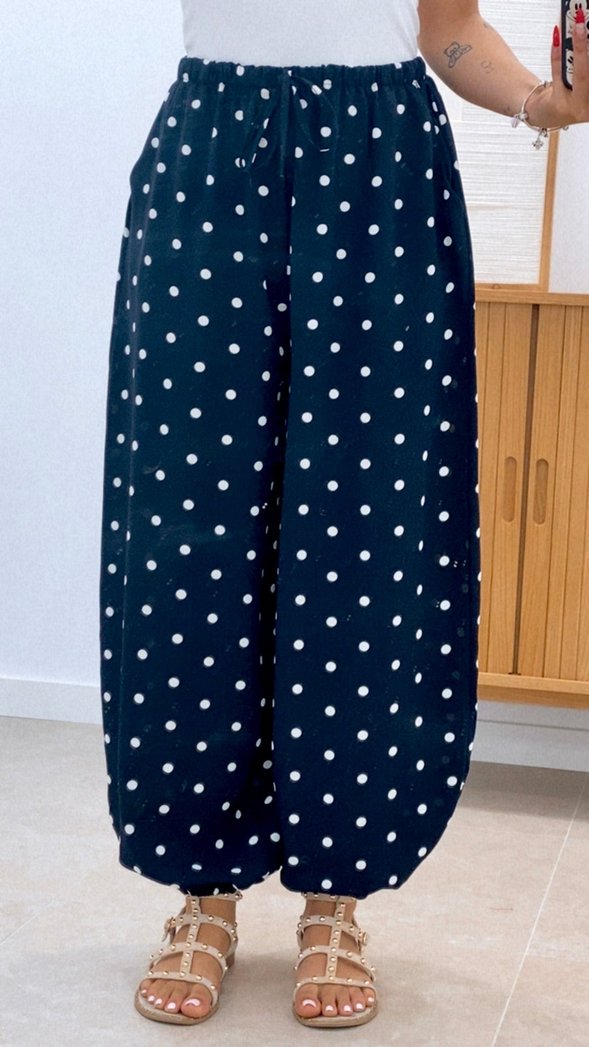 PANTALÓN LUNARES BOMBACHO