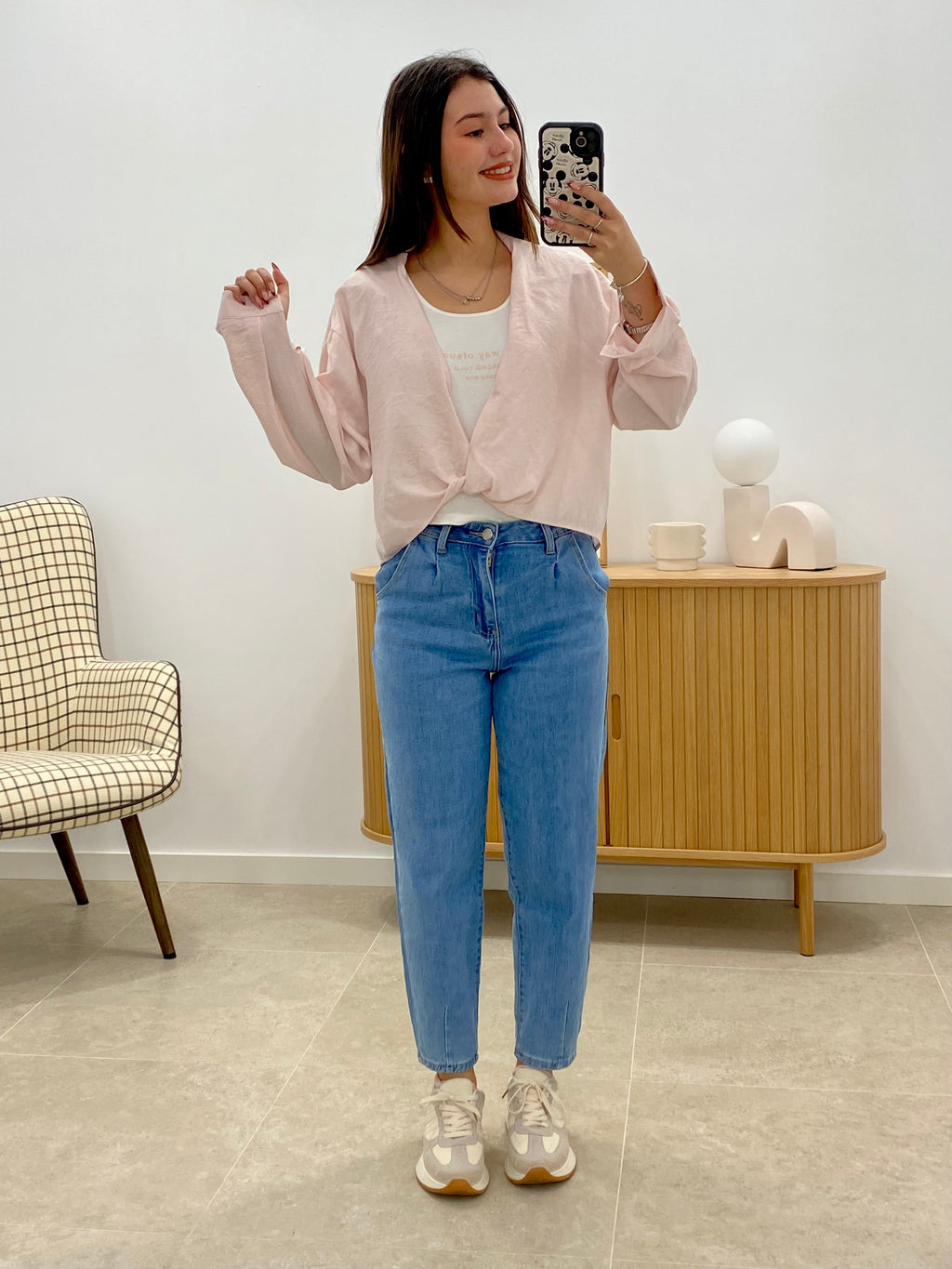 TOP + CAMISA ANUDADA
