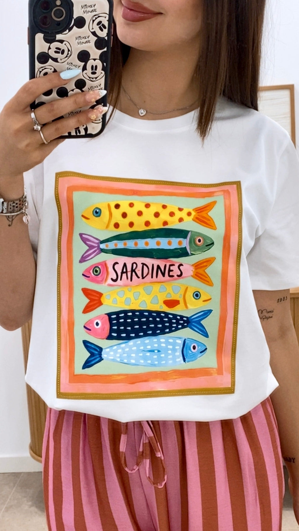 CAMISETA SARDINAS COLORES