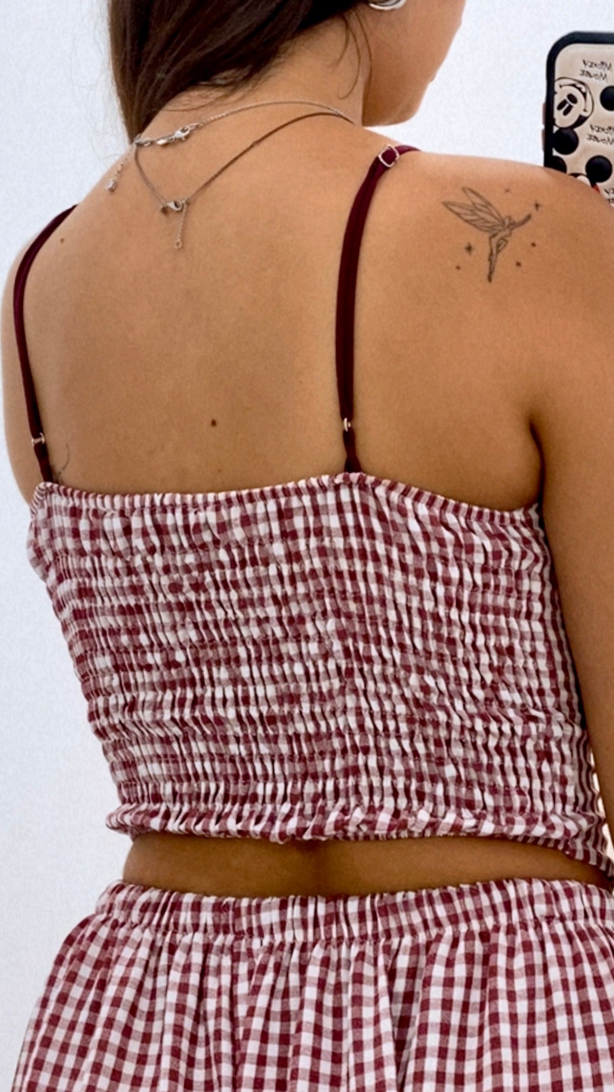 CONJUNTO TOP + BOMBACHO VICHY