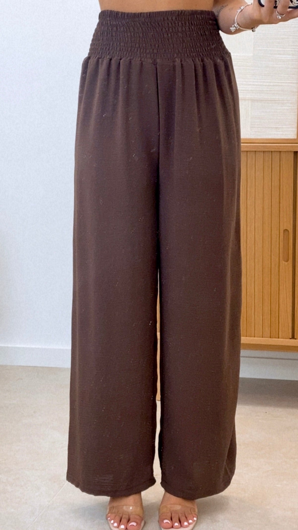 PANTALÓN CINTURA PANEL DE ABEJA