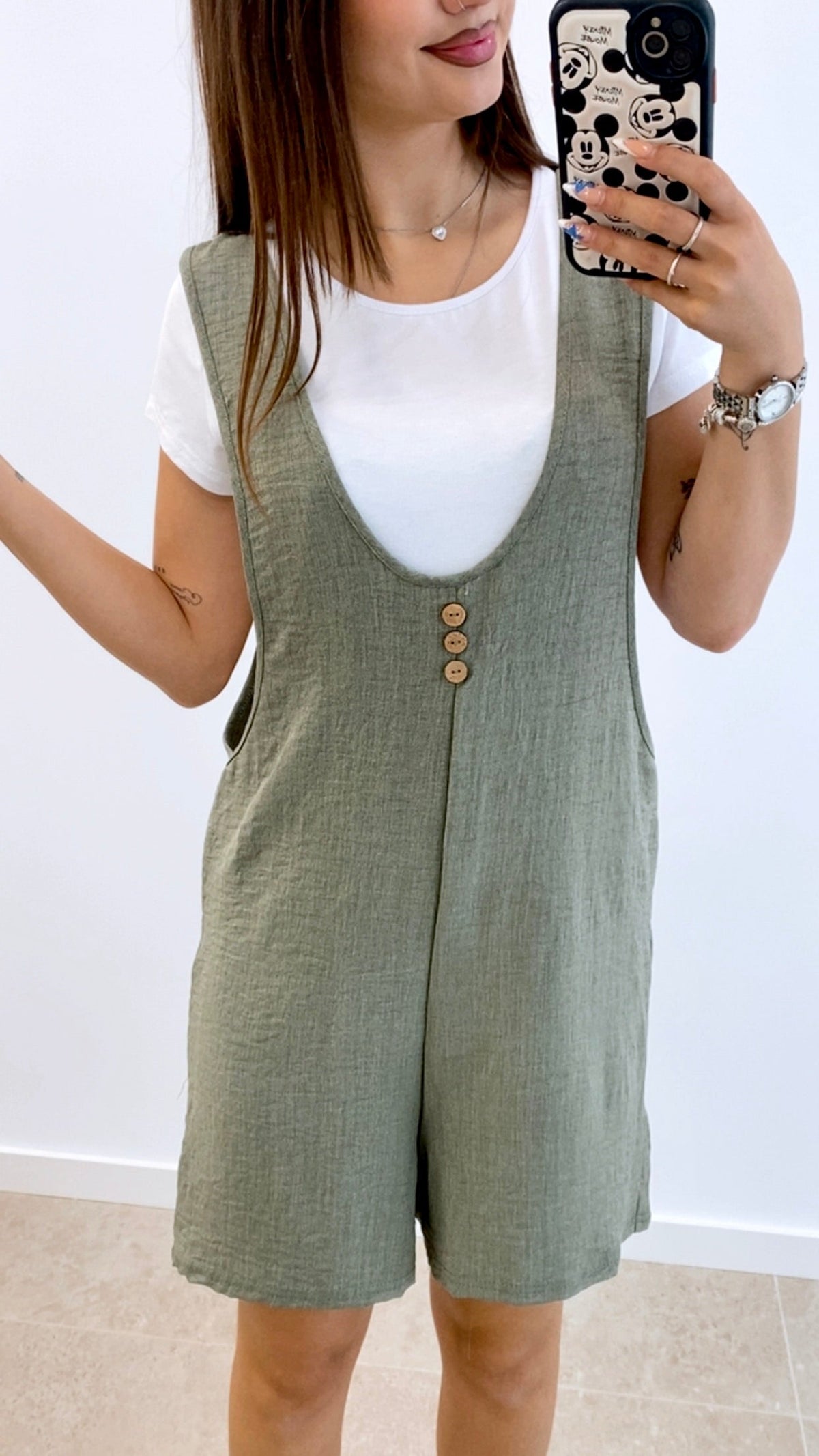 CONJUNTO MONO CORTO + CAMISETA BÁSICA