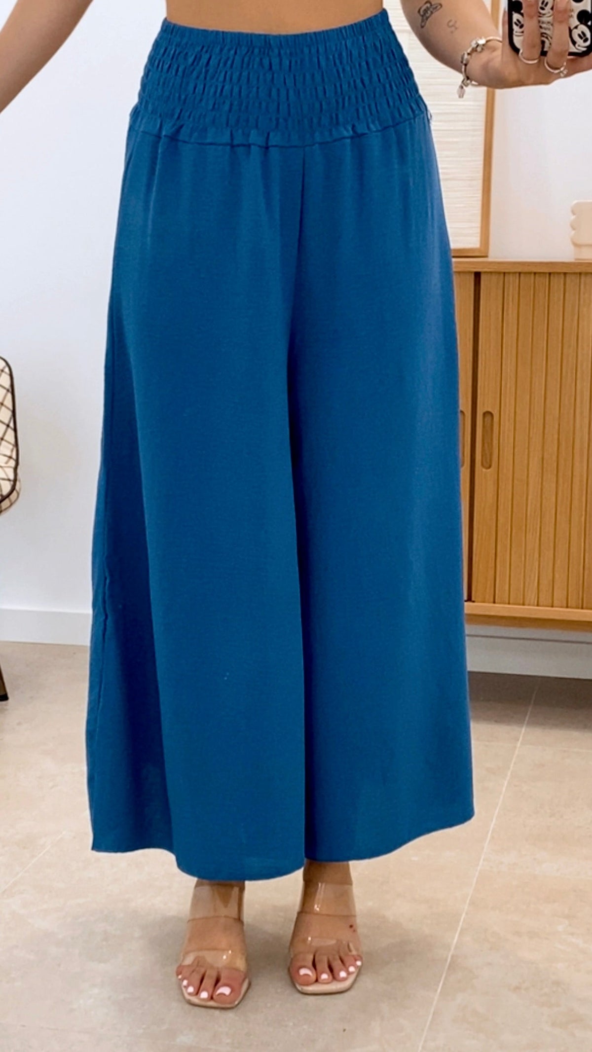 PANTALÓN CINTURA PANEL DE ABEJA