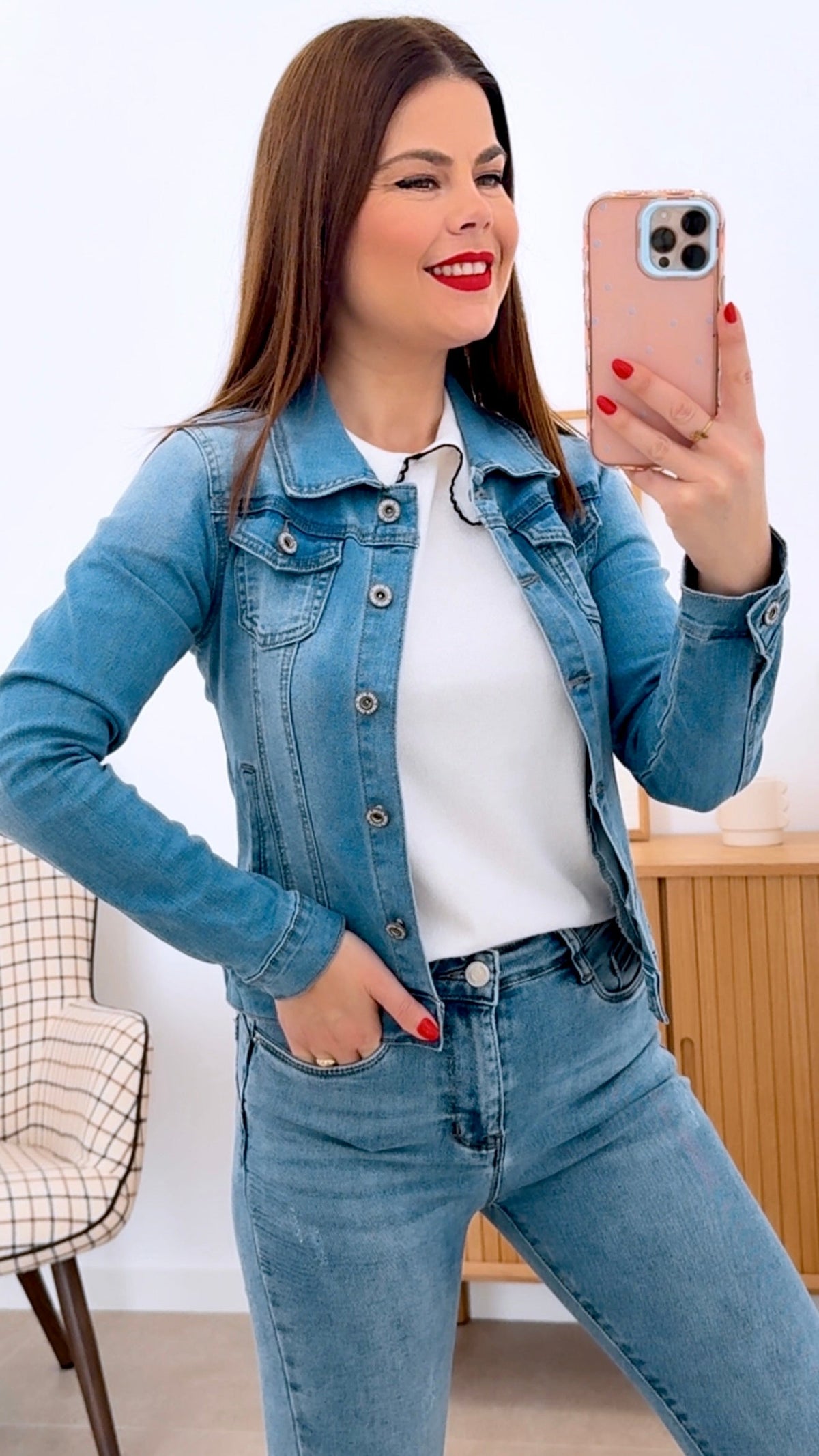CHAQUETA BÁSICA DENIM KYL